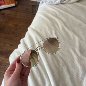 Ray-Ban Gold Frame Sunglasses